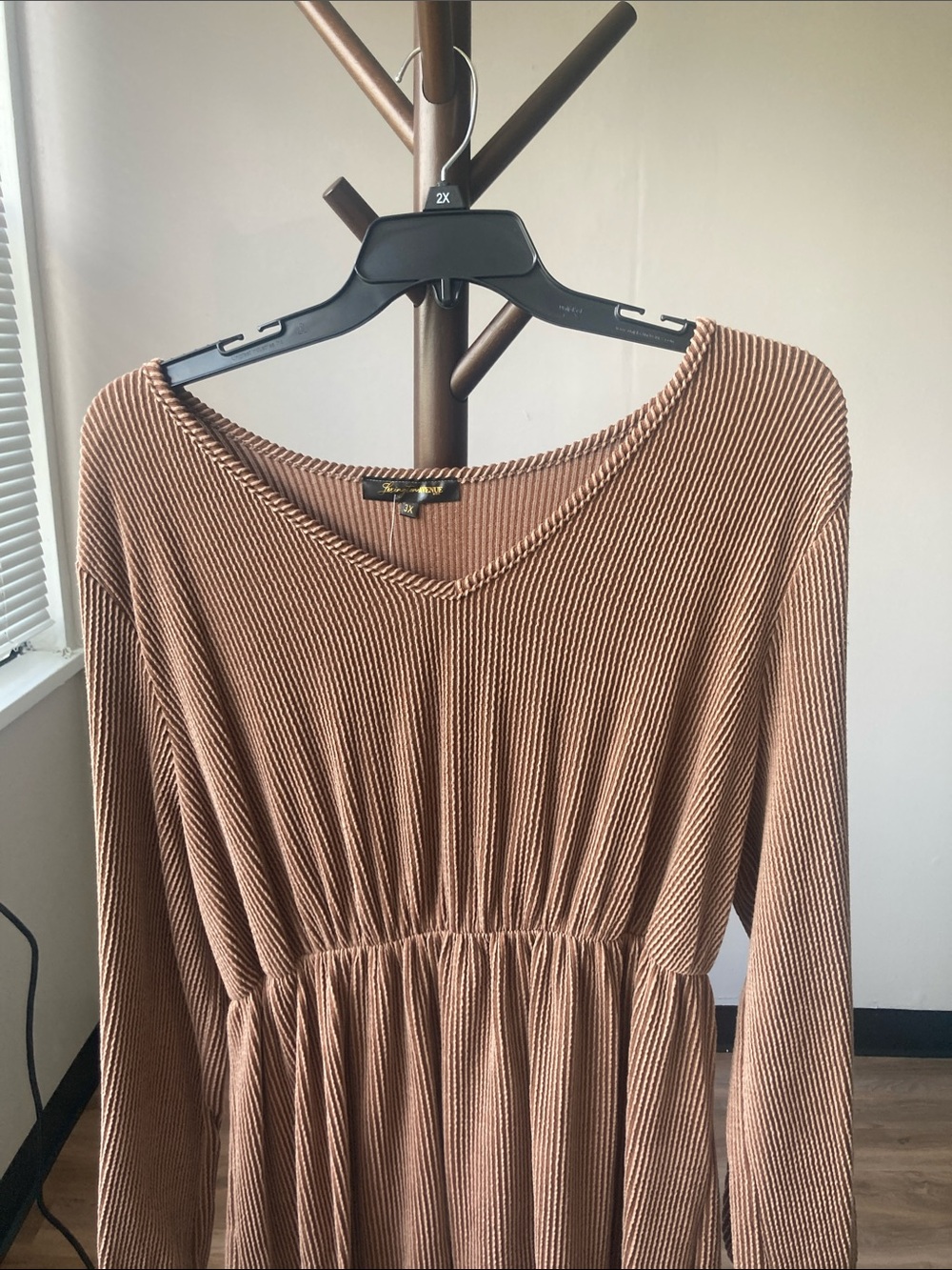 Lexington Ave brown dress boho casual business casual western granola girl 3X - Picture 5 of 17